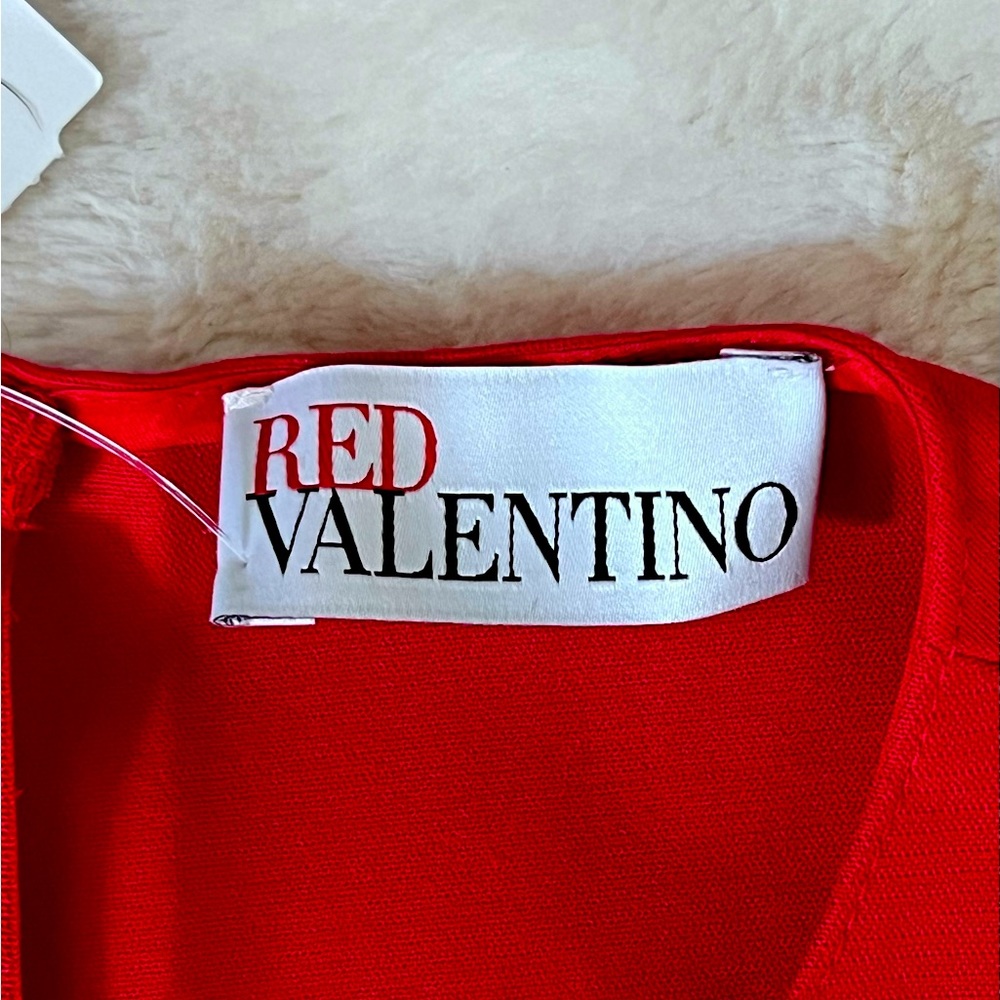 RED VALENTINO Wrap-effect Bow knotted Mini Dress, Size IT 40 - Picture 6 of 10